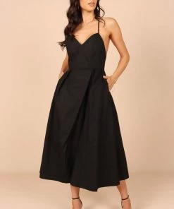 PUP65 Stella Midi Dress - Black