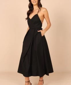 PUP65 Stella Midi Dress - Black