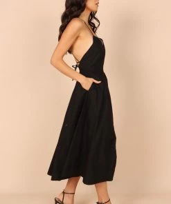PUP65 Stella Midi Dress - Black