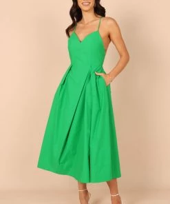 PUP65 Stella Midi Dress - Emerald