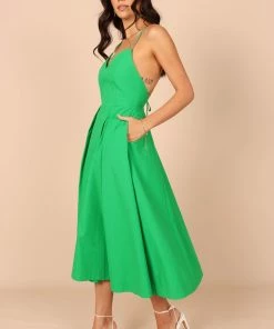 PUP65 Stella Midi Dress - Emerald