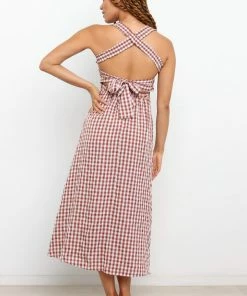 PUP30 Sumi Dress - Chocolate Gingham