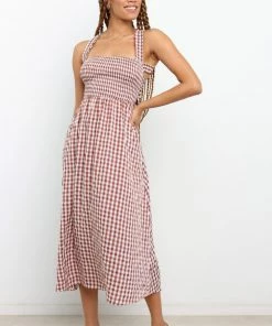 PUP30 Sumi Dress - Chocolate Gingham