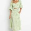 PUP51 Tana Dress - Green Dresses