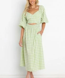 PUP51 Tana Dress - Green Dresses