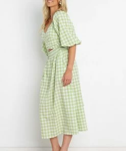 PUP51 Tana Dress - Green Dresses
