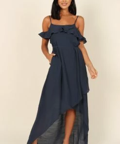 PUP64 Tarma Maxi Dress - Navy Dresses