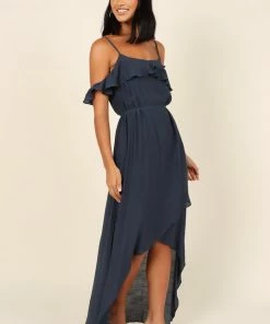 PUP64 Tarma Maxi Dress - Navy Dresses
