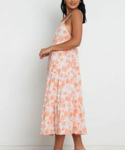 PUP3 Tawo Dress - Orange Floral Dresses