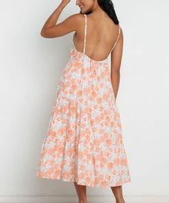 PUP3 Tawo Dress - Orange Floral Dresses