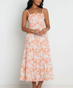 PUP3 Tawo Dress - Orange Floral Dresses