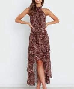 PUP14 Tia Dress - Brown Dresses