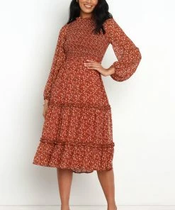 PUP4 Valente Dress - Rust