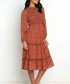 PUP4 Valente Dress - Rust