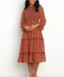 PUP4 Valente Dress - Rust