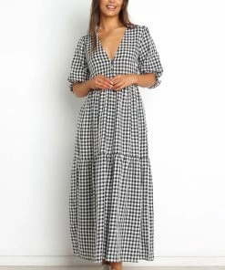 PUP50 Dresses Vontae Dress - Black Gingham