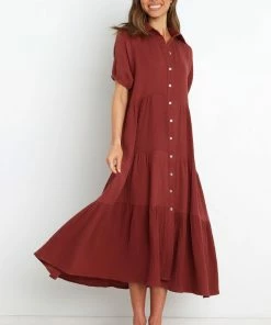 PUP50 Wabash Dress - Brown Dresses