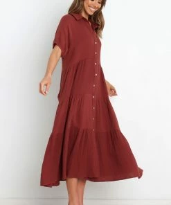 PUP50 Wabash Dress - Brown Dresses