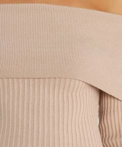 PUP14 Yara Dress - Beige Dresses