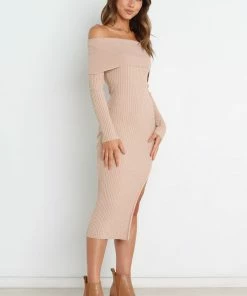 PUP14 Yara Dress - Beige Dresses