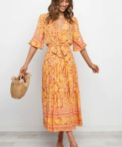 PUP49 Dresses Zesty Dress - Orange