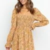 PUP9 Zoya Dress - Orange Floral Dresses