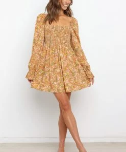 PUP9 Zoya Dress - Orange Floral Dresses