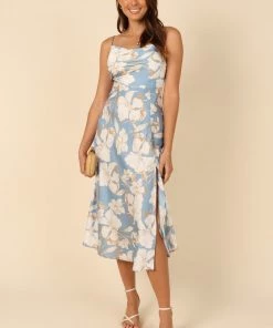 PUP4 Dresses Zuri Midi Dress - Blue