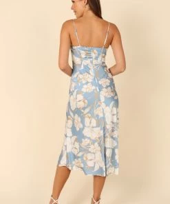 PUP4 Dresses Zuri Midi Dress - Blue