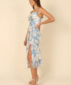 PUP4 Dresses Zuri Midi Dress - Blue