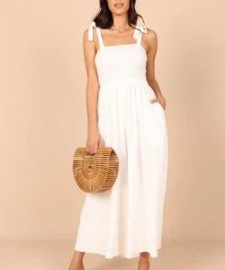 PUP50 For The Bride Miles Wide Leg Jumpsuit - White