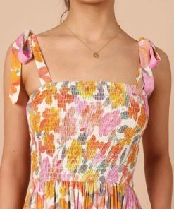 PUP50 Clothing Raffael Shirred Jumpsuit - Pink Floral