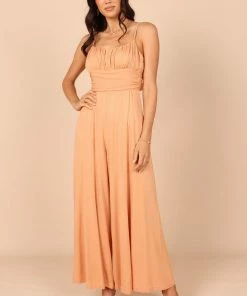 PUP56 Glyph Jumpsuit - Tan Clothing