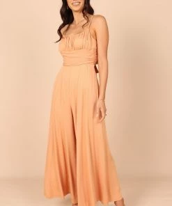 PUP56 Glyph Jumpsuit - Tan Clothing