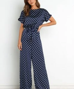 PUP14 Wedding Guest Laura Jumpsuit - Navy