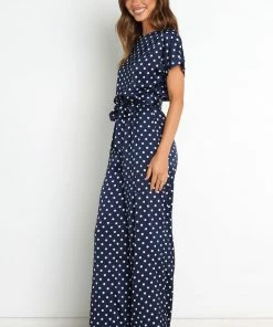 PUP14 Wedding Guest Laura Jumpsuit - Navy