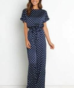 PUP14 Wedding Guest Laura Jumpsuit - Navy