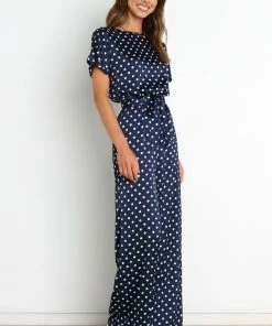 PUP14 Wedding Guest Laura Jumpsuit - Navy