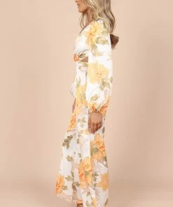 PUP56 Taylor Long Sleeve Jumpsuit - Yellow Multi Floral