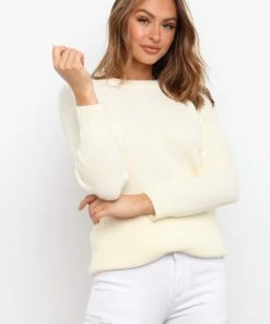 PUP15 For The Bride Apach Knit Sweater - Cream