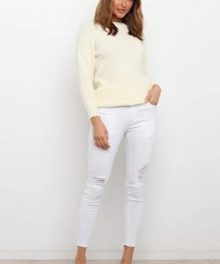 PUP15 For The Bride Apach Knit Sweater - Cream