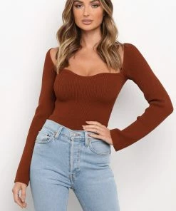 PUP3 Clothing Aquerelle Knit Sweater - Chocolate Brown