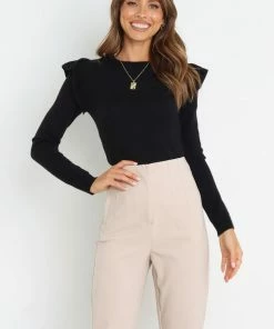 PUP3 Aspen Knit Sweater - Black Clothing