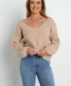 PUP4 Clothing Ayita Knit Sweater - Beige