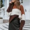 PUP52 Clothing Barbarian Knit Sweater - Brown Stripe