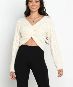 PUP14 Baylor Knit Sweater - White