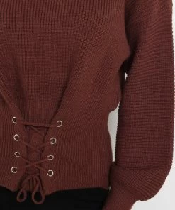 PUP52 Clothing Berrida Knit Sweater - Chocolate Brown