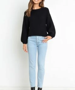 PUP30 Briggs Knit Sweater - Black Clothing