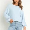 PUP30 Briggs Knit Sweater - Blue Clothing