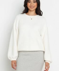PUP30 Briggs Knit Sweater - White